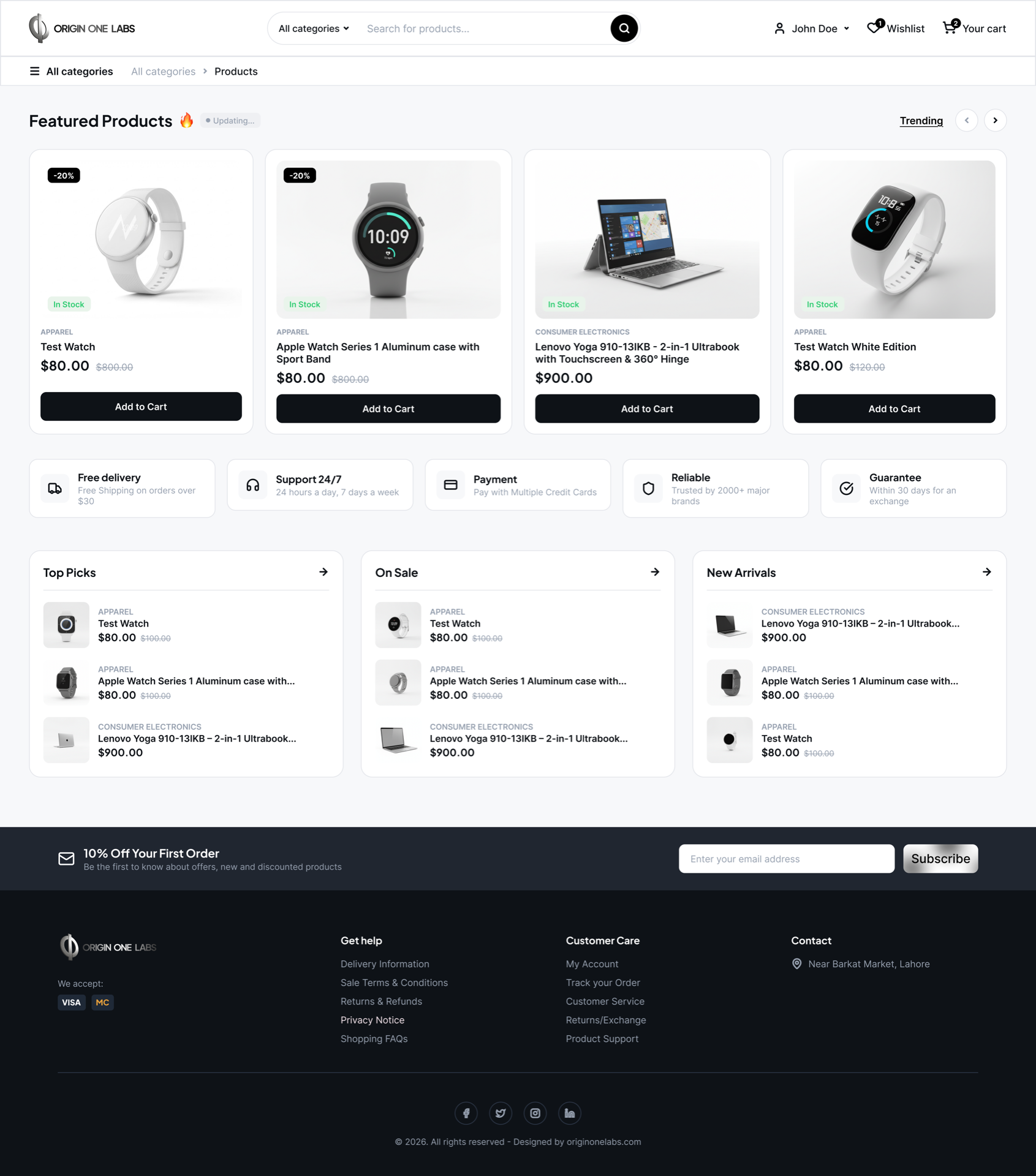 E-Commerce Platform (Ai Based) app screenshot